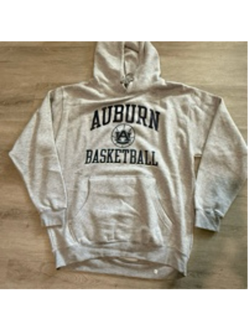 Men's Fanatics Gray Auburn Basketball Hoodie L